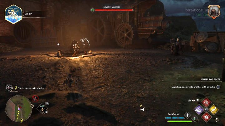 Follow Sebastian up-hill and defeat Ranrok loyalists along the way - Hogwarts Legacy: In the Shadow of the Mountain - Main quests - Hogwarts Legacy Guide
