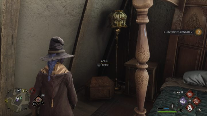 Collection Chest #1 can be found in a small building next to the South Hogsmeade fast-travel spot - Hogwarts Legacy: Collection Chests - Hogsmeade - Hogsmeade - Hogwarts Legacy Guide