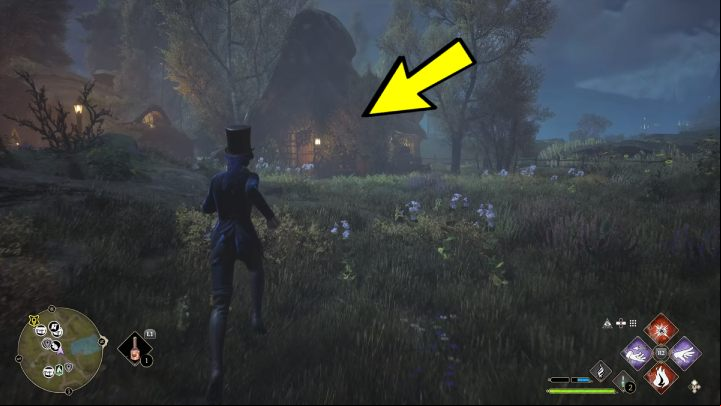 Travel to Brocburrow village - Hogwarts Legacy: Demiguise Statues - The Highlands - Highlands - Hogwarts Legacy Guide