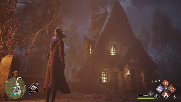 Look for a house left from the fast travel point in Aranshire - Hogwarts Legacy: Demiguise Statues - The Highlands - Highlands - Hogwarts Legacy Guide
