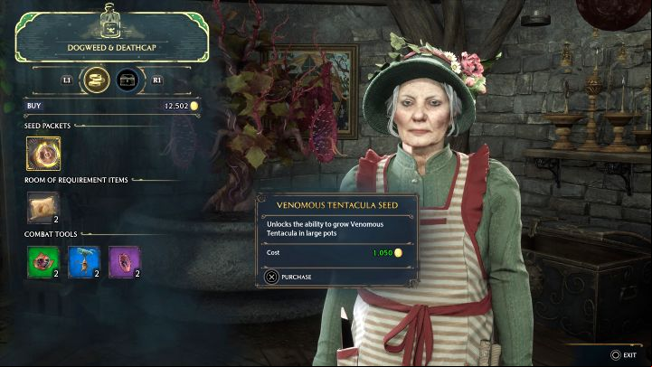 A more difficult and time-consuming method is to make Venomous Tentacula yourself - Hogwarts Legacy: Professor Garlicks Assignment 1 - Assignment - Hogwarts Legacy Guide