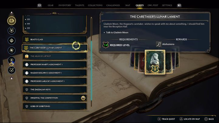 You have to wait until you unlock The Caretaker's Lunar Lament main quest - Hogwarts Legacy: How to open locks (padlocks on doors)? - Combat and exploration - Hogwarts Legacy Guide