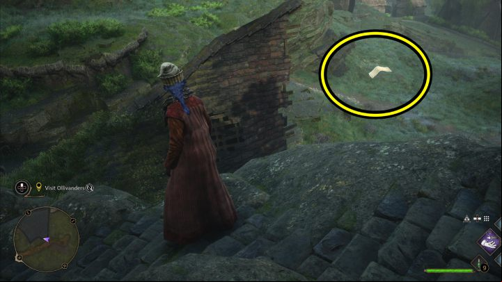 Another Flying Guide page Page #19 (Hogsmeade) flies over the Dogweed and Deathcap shop - Hogwarts Legacy: Field Guide Pages Part 2 - Hogsmeade - Hogsmeade - Hogwarts Legacy Guide