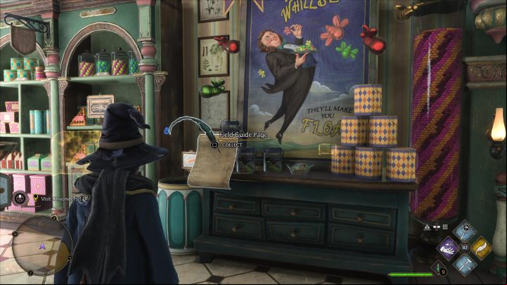 This collectible is in the candy store - Hogwarts Legacy: Field Guide Pages Part 2 - Hogsmeade - Hogsmeade - Hogwarts Legacy Guide