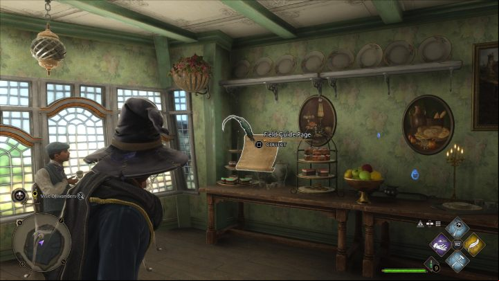 One of the collectibles is in the tea shop near Honeydukes - Hogwarts Legacy: Field Guide Pages Part 2 - Hogsmeade - Hogsmeade - Hogwarts Legacy Guide