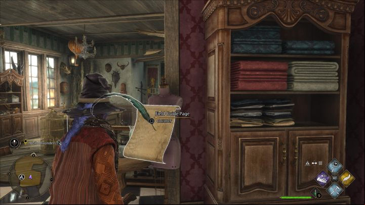 You can find the next Revelio page in the outfit shop - Hogwarts Legacy: Field Guide Pages Part 2 - Hogsmeade - Hogsmeade - Hogwarts Legacy Guide