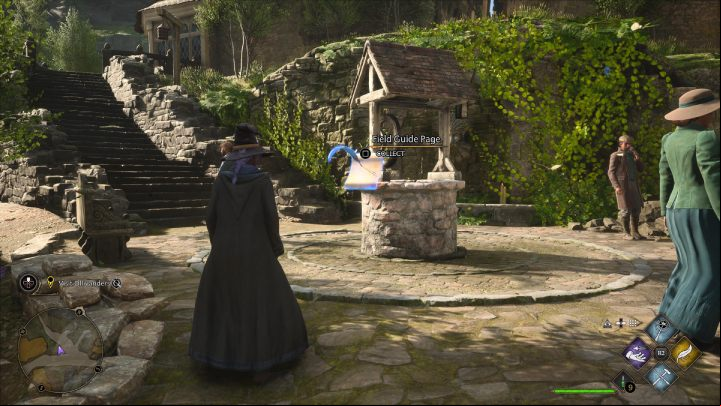 The next collectible is near the outfits shop - Hogwarts Legacy: Field Guide Pages Part 2 - Hogsmeade - Hogsmeade - Hogwarts Legacy Guide
