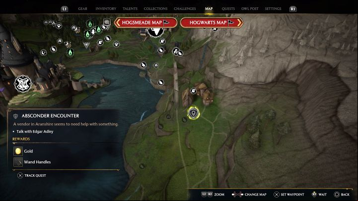 Region: South Hogwarts Region - Hogwarts Legacy: Infamous Foes - all boss lairs - Highlands - Hogwarts Legacy Guide