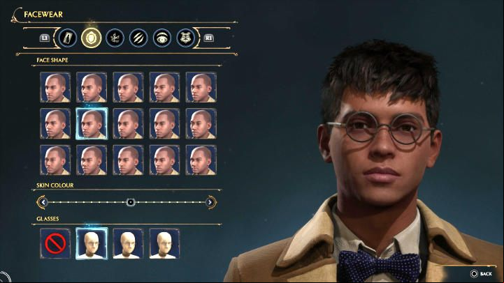 On the next tab of the Hogwarts Legacy character wizard, you can adjust the face of your hero or heroine - however, the available options are not that complex - Hogwarts Legacy: Character Creator - Character development - Hogwarts Legacy Guide
