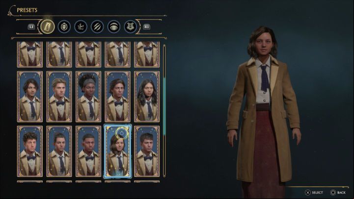 If you don't want to create a character from scratch, but want to start the game as fast as possible, you can choose one of the presets i - Hogwarts Legacy: Character Creator - Character development - Hogwarts Legacy Guide