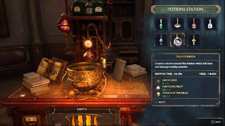 In Hogwarts Legacy, the player can craft any potion he wants by interacting with the potion station, but you'll need the right ingredients - you can find them during exploration, buy from shops, or grow them - Hogwarts Legacy: List of all potions - Basics - Hogwarts Legacy Guide