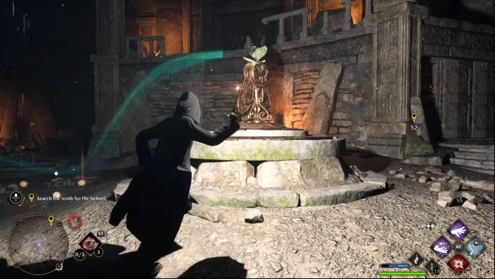 Find and use Lumos to catch the second moth from the room and deliver it to the central mechanism - Hogwarts Legacy: The Helm of Urtkot - Main quests - Hogwarts Legacy Guide