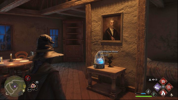 The last Demiguise Statue #9 (Hogsmeade) is in a small house on the eastern outskirts of the village - Hogwarts Legacy: Demiguise Statues - Hogsmeade - Hogsmeade - Hogwarts Legacy Guide