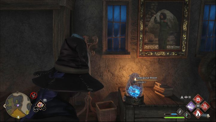 The next Demiguise Statue #6 (Hogsmeade) is in a small house near The Three Broomsticks inn - Hogwarts Legacy: Demiguise Statues - Hogsmeade - Hogsmeade - Hogwarts Legacy Guide