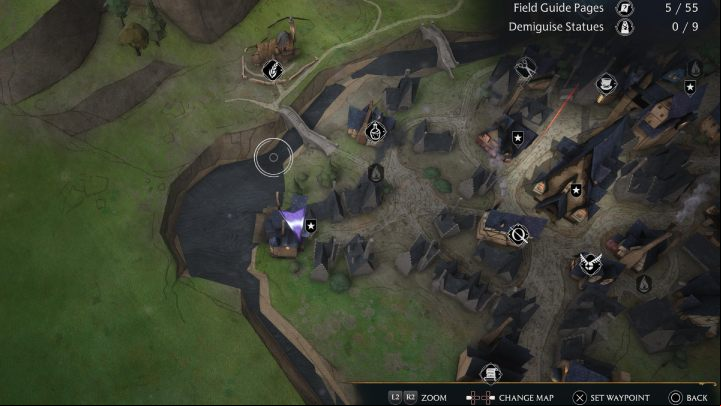 4 - Hogwarts Legacy: Demiguise Statues - Hogsmeade - Hogsmeade - Hogwarts Legacy Guide