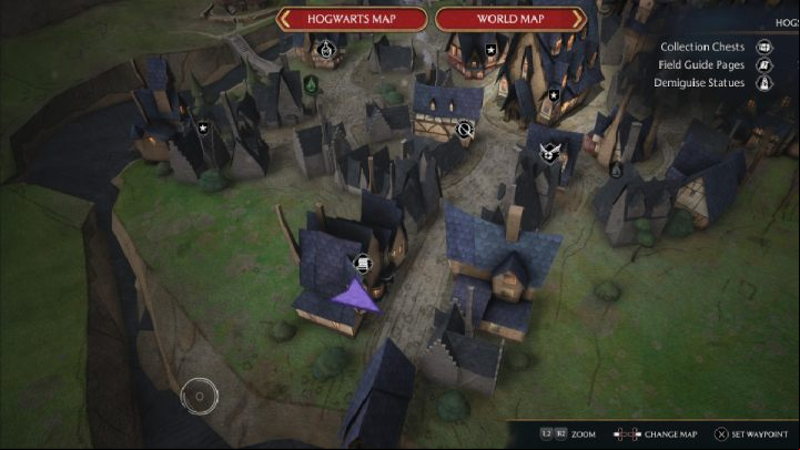 1 - Hogwarts Legacy: Demiguise Statues - Hogsmeade - Hogsmeade - Hogwarts Legacy Guide