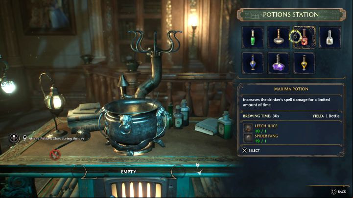 Return to the Room of Requirement with the recipes and use the Potions Station - Hogwarts Legacy: Professor Sharps Assignment 1 - Assignment - Hogwarts Legacy Guide