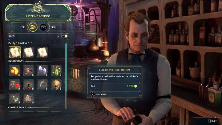 A more difficult and time-consuming method is to brew the potion yourself - Hogwarts Legacy: Professor Sharps Assignment 1 - Assignment - Hogwarts Legacy Guide