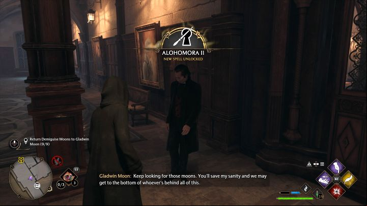 You will receive a message that an improved version of the spell has been unlocked - Hogwarts Legacy: The Man Behind the Moons - Hogwarts - Hogwarts Legacy Guide