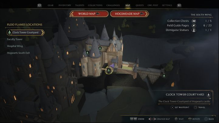 1 - Hogwarts Legacy: The South Wing - Field guide pages - Hogwarts Legacy Guide