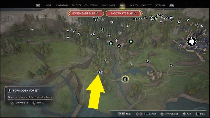 Interactive Map: Merlin Trial - North Hogwarts Region #2 - Hogwarts Legacy: North Hogwarts Region - all Merlin Trials - Merlins Trials - Hogwarts Legacy Guide