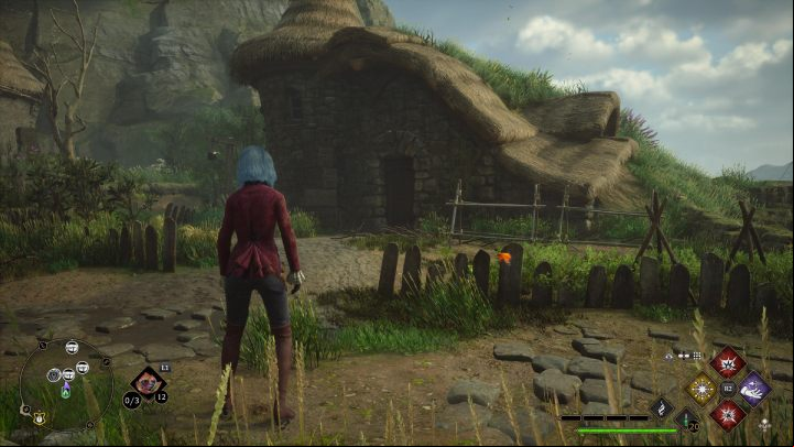 First chest from Bainburgh village - look for it in a small hut near the Floo Flame - Hogwarts Legacy: Manor Cape - Collection Chests - Collection Chests - Hogwarts Legacy Guide