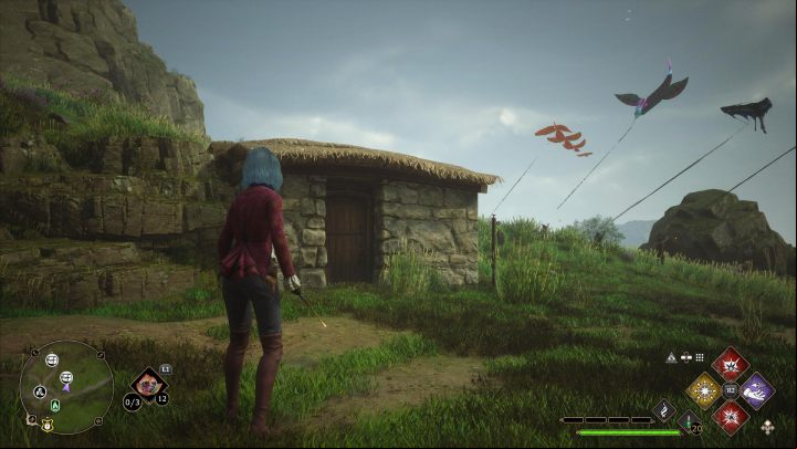 Chest #3 is also in Bainburgh village, look for it in a small hut next to kites - Hogwarts Legacy: Manor Cape - Collection Chests - Collection Chests - Hogwarts Legacy Guide