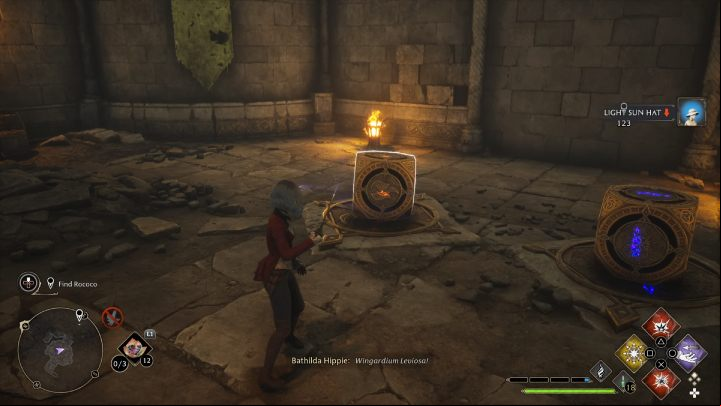 Use a fire spell on the vessel next to the statue (left side of the chamber) - Hogwarts Legacy: Manor Cape - Collection Chests - Collection Chests - Hogwarts Legacy Guide