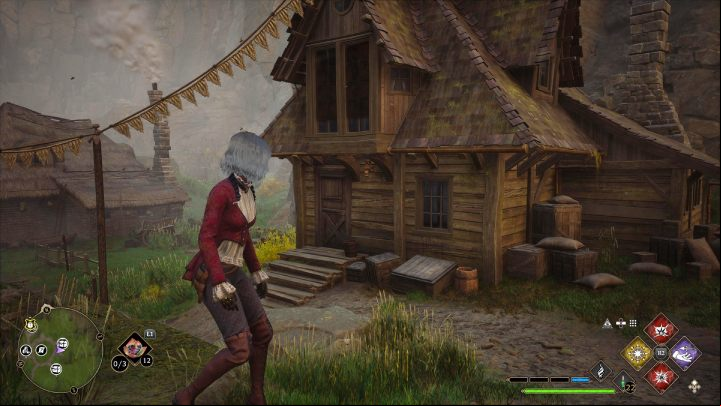 Chest #1 is in a large wooden house, between the window and the chair - Hogwarts Legacy: Cragcroftshire - Collection Chests - Collection Chests - Hogwarts Legacy Guide