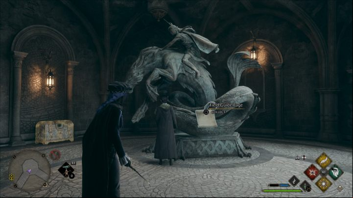Name: Kelpie Statue - Hogwarts Legacy: The Grand Staircase - Field guide pages - Hogwarts Legacy Guide