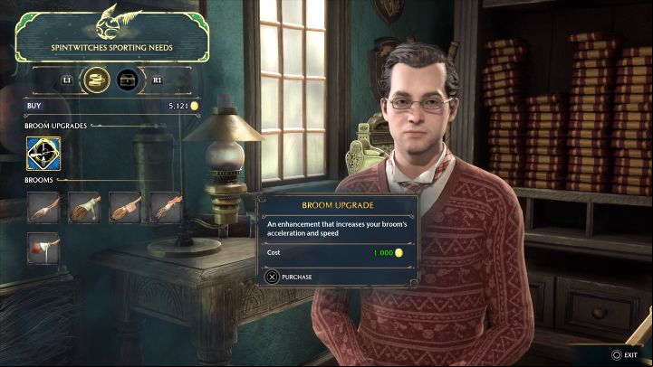 After receiving the message, return to the shop in Hogsmeade - Hogwarts Legacy: Flight Test - Hogsmeade - Hogwarts Legacy Guide