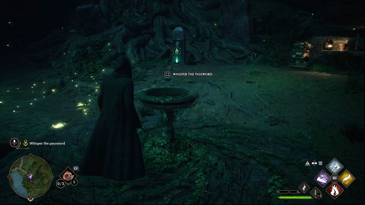 While you're making your way through the forest you may encounter wolves and other monsters - you don't need to fight them, you can avoid them or run away - Hogwarts Legacy: Jackdaws Rest - Main quests - Hogwarts Legacy Guide