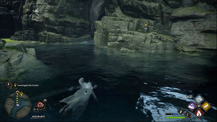 The grotto is below Hogwarts - you must head north - Hogwarts Legacy: Scropes Last Hope - Slytherin quest - Main quests - Hogwarts Legacy Guide