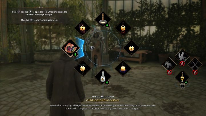 A tutorial on using the Tools will be displayed - Hogwarts Legacy: Herbology Class - Main quests - Hogwarts Legacy Guide