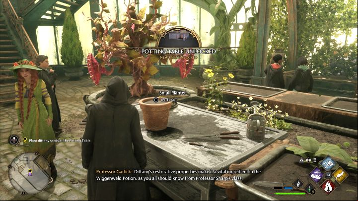 Talk to Professor Garlick - Hogwarts Legacy: Herbology Class - Main quests - Hogwarts Legacy Guide