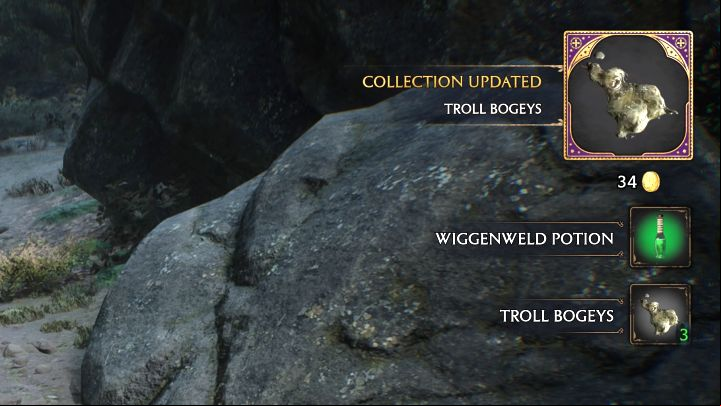 to take the loot left by dead trolls, because it is not automatically added to the inventory - Hogwarts Legacy: How to get Troll Bogeys? - Combat and exploration - Hogwarts Legacy Guide