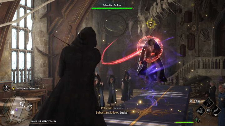 You can now test Levioso on a living enemy - Hogwarts Legacy: Defence Against the Dark Arts Class - Main quests - Hogwarts Legacy Guide