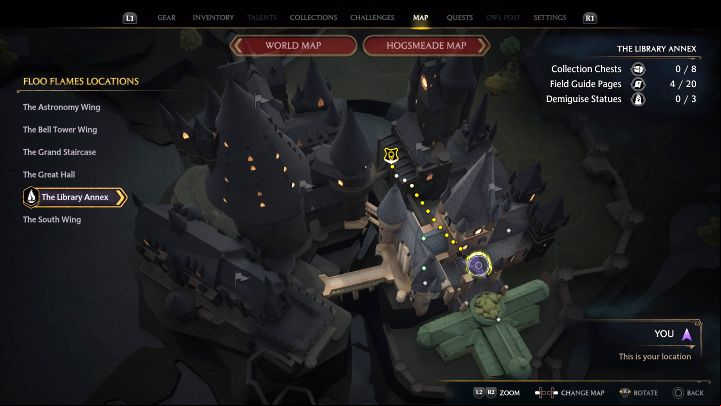 The first opportunity to unlock this side quest appears after completing the Charms Class main quest - Hogwarts Legacy: Flying Off the Shelves - Hogwarts - Hogwarts Legacy Guide
