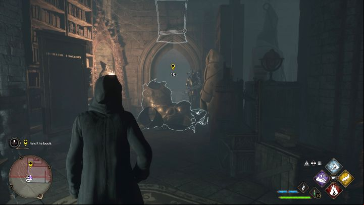 Once you're past the ghosts, you'll reach another stairs, descending even further down - Hogwarts Legacy: Secrets of the Restricted Section - Main quests - Hogwarts Legacy Guide