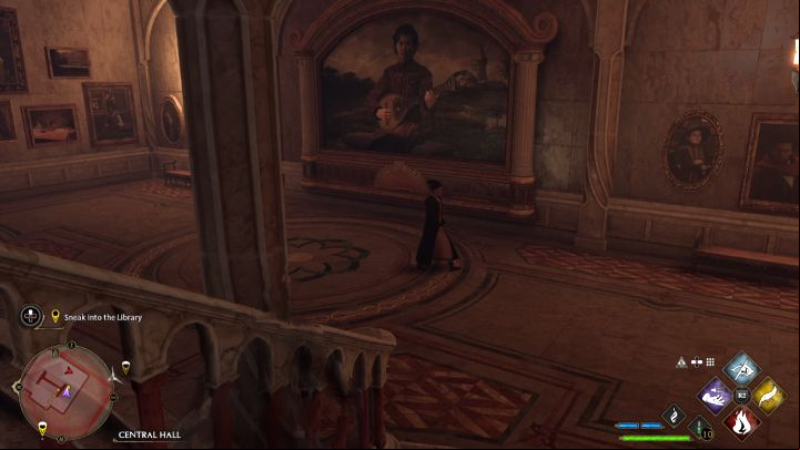 Start by activating the spell - disillusionment is active at all times and doesn't use any energy - Hogwarts Legacy: Secrets of the Restricted Section - Main quests - Hogwarts Legacy Guide