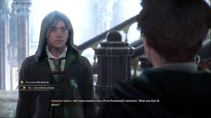 The quest in question becomes available after completing Professor Hecat's Assignment I task i - Hogwarts Legacy: Secrets of the Restricted Section - Main quests - Hogwarts Legacy Guide
