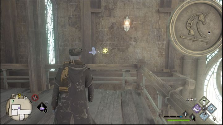 Once the path is open, go up the stairs - Key #16 is found there - Hogwarts Legacy: All Daedalian Keys - Hogwarts - Hogwarts Legacy Guide