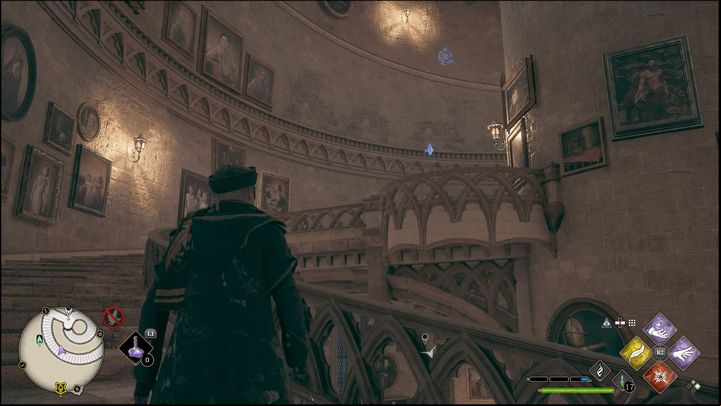 Key #3 is not far from the puzzle door, on the railing - Hogwarts Legacy: All Daedalian Keys - Hogwarts - Hogwarts Legacy Guide
