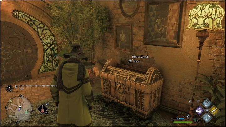 Obtained House Tokens can be placed in the chest in your dormitory - Hogwarts Legacy: All Daedalian Keys - Hogwarts - Hogwarts Legacy Guide
