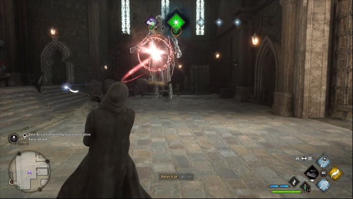 Spell Combination Training is the title of a series of side quests and we have described them in detail on a separate page of our walkthrough - Hogwarts Legacy: Professor Hecats Assignment 1 - Assignment - Hogwarts Legacy Guide