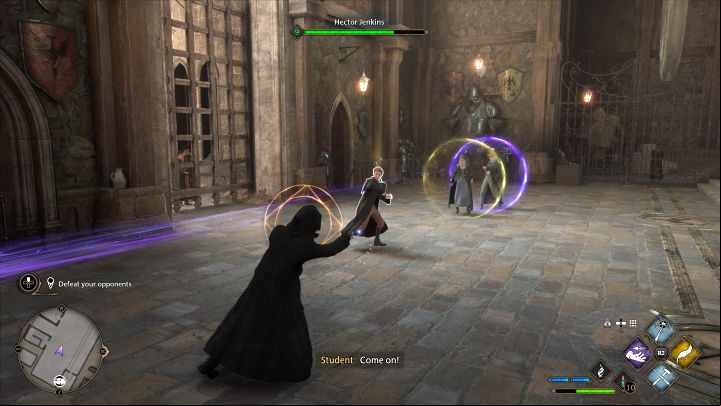 Crossed Wands is the title of a series of side quests and we have described them in detail on a separate page of our walkthrough - Hogwarts Legacy: Professor Hecats Assignment 1 - Assignment - Hogwarts Legacy Guide