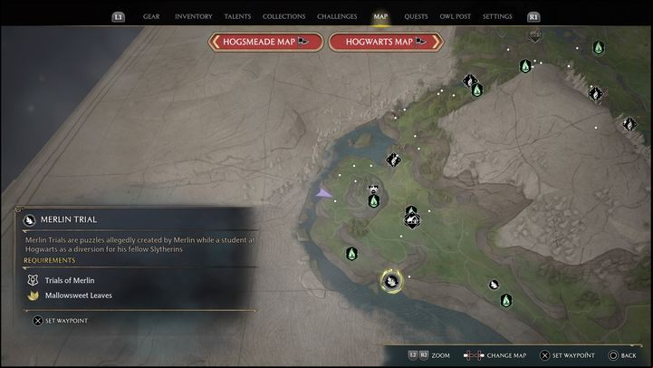 Interactive Map: Merlin Trial #14 (Feldcroft Region) - Hogwarts Legacy: Feldcroft Region - all Merlin Trials - Merlins Trials - Hogwarts Legacy Guide