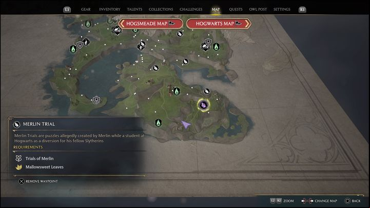 Interactive map link: Merlin Trial - Clagmar Coast #3 - Hogwarts Legacy: Clagmar Coast - all Merlin Trials - Merlins Trials - Hogwarts Legacy Guide