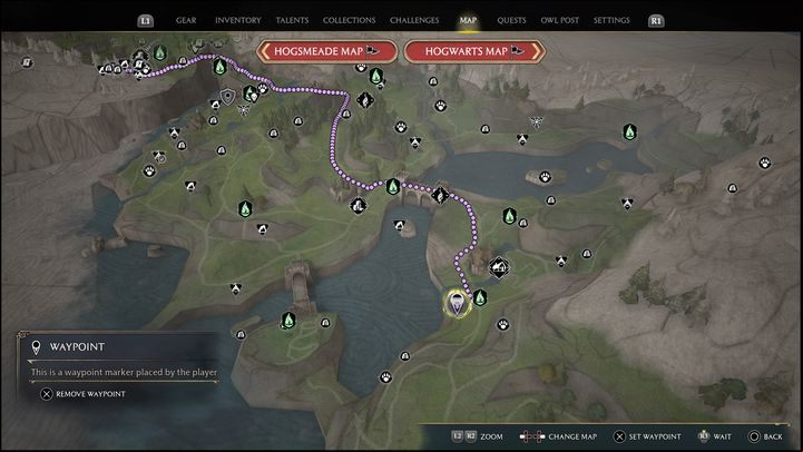 Map link: Merlin Trial - Marunweem Lake #3 - Hogwarts Legacy: Marunweem Lake - all Merlin Trials - Merlins Trials - Hogwarts Legacy Guide