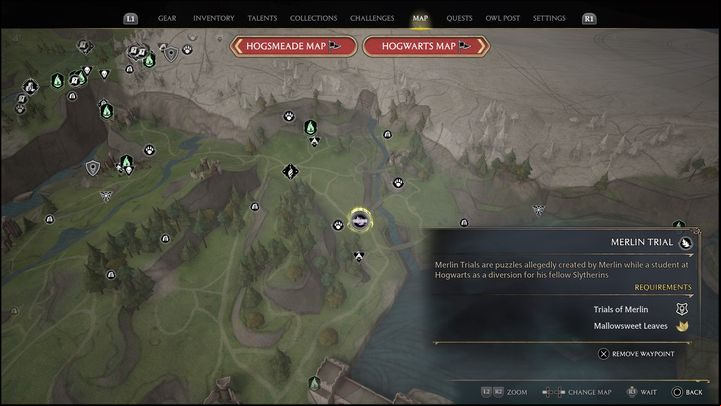 Link to the map: Merlin Trial - Poidsear Coast #10 - Hogwarts Legacy: Poidsear Coast - all Merlin Trials - Merlins Trials - Hogwarts Legacy Guide